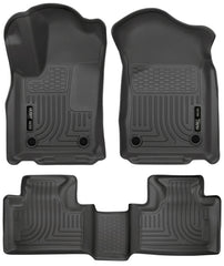 Husky Liners - Husky Liners 16 - 22 Dodge Durango Weatherbeater Black Front & 2nd Seat Floor Liners - Demon Performance