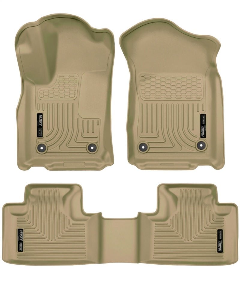 Husky Liners - Husky Liners 16 - 22 Dodge Durango Weatherbeater Tan Front & 2nd Seat Floor Liners - Demon Performance