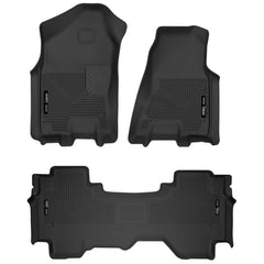 Husky Liners - Husky Liners 19 - 24 Dodge Ram 1500 X - Act Front + 2nd Seat Floor Liner Set - Black - Demon Performance
