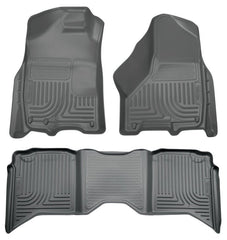 Husky Liners - Husky Liners 2012 Dodge Ram 1500/2500/3500 Crew Cab WeatherBeater Combo Gray Floor Liners - Demon Performance