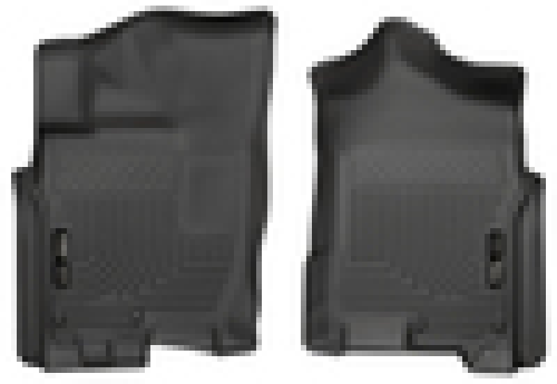 Husky Liners - Husky Liners 2016 Nissan Titan XD Crew Cab WeatherBeater Front Row Black Floor Liners - Demon Performance