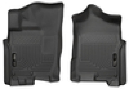Husky Liners - Husky Liners 2016 Nissan Titan XD Crew Cab WeatherBeater Front Row Black Floor Liners - Demon Performance