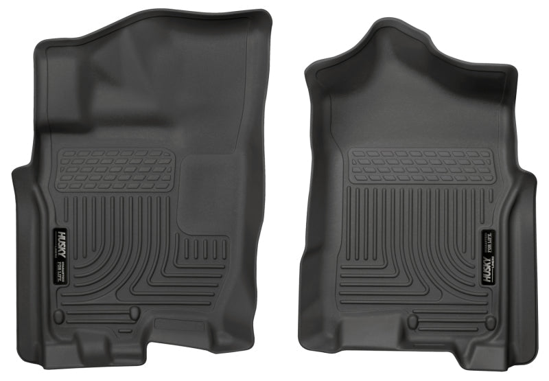 Husky Liners - Husky Liners 2016 Nissan Titan XD Crew Cab WeatherBeater Front Row Black Floor Liners - Demon Performance