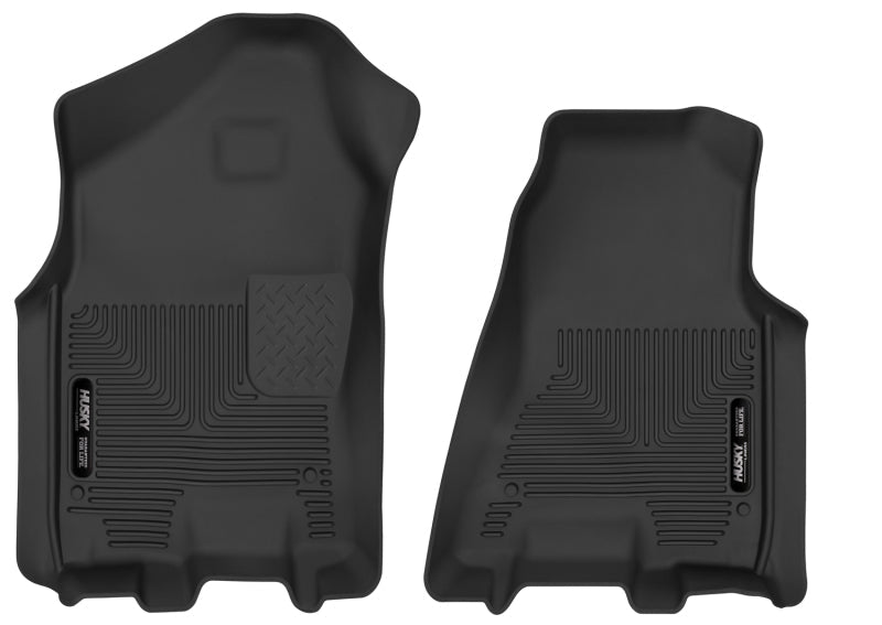 Husky Liners - Husky Liners 2019 RAM 1500 Crew Cab/Quad Cab X - Act Contour Black Front Floor Liners - Demon Performance
