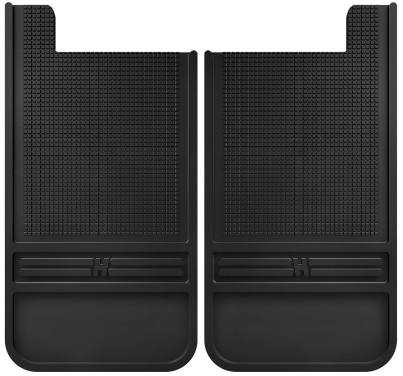 Husky Liners - Husky Liners Universal 12in Wide Black Rubber Rear Mud Flaps w/o Weight - Demon Performance