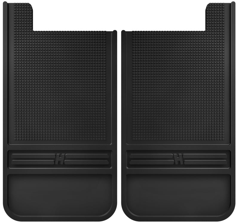 Husky Liners - Husky Liners Universal 12in Wide Black Rubber Rear Mud Flaps w/o Weight - Demon Performance