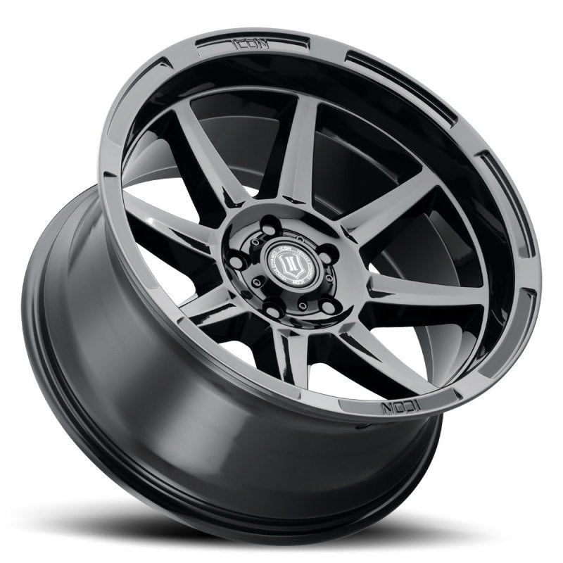 ICON - ICON Bandit 20x10 6x5.5 - 24mm 4.5in BS 106.10mm Bore Gloss Black Wheel - Demon Performance