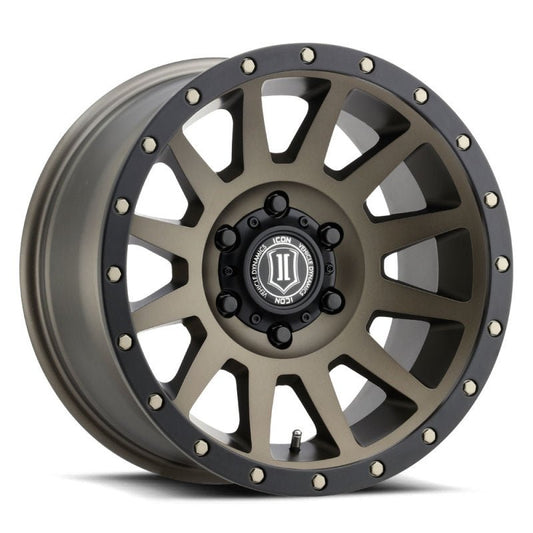 ICON - ICON Compression 17x8.5 5x5 -6mm Offset 4.5in BS 71.5mm Bore Bronze Wheel - Demon Performance