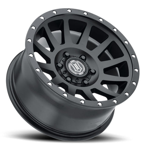 ICON - ICON Compression 17x8.5 5x5 -6mm Offset 4.5in BS 71.5mm Bore Satin Black Wheel - Demon Performance