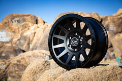 ICON - ICON Compression 17x8.5 6x5.5 0mm Offset 4.75in BS 106.1mm Bore Double Black Wheel - Demon Performance