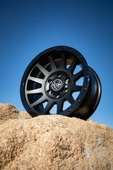 ICON - ICON Compression 17x8.5 6x5.5 0mm Offset 4.75in BS 106.1mm Bore Double Black Wheel - Demon Performance