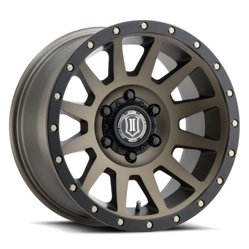 ICON - ICON Compression 18x9 5x5 -12mm Offset 4.5in BS Bronze Wheel - Demon Performance