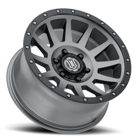 ICON - ICON Compression 18x9 5x5 -12mm Offset 4.5in BS Titanium Wheel - Demon Performance