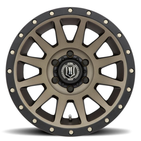 ICON - ICON Compression 18x9 6x5.5 0mm Offset 5in BS Bronze Wheel - Demon Performance