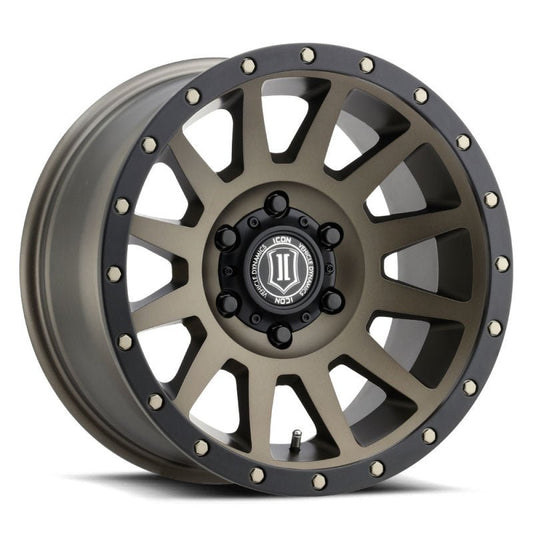 ICON - ICON Compression 18x9 6x5.5 0mm Offset 5in BS Bronze Wheel - Demon Performance