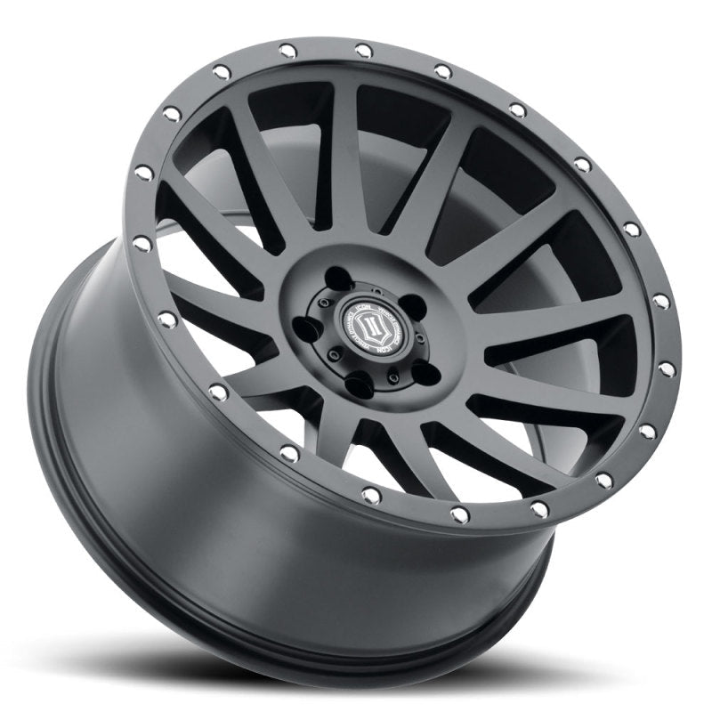 ICON - ICON Compression 20x10 6x5.5 - 19mm Offset 4.75inBS Satin Black Wheel - Demon Performance