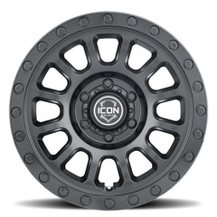 ICON - ICON Hulse 17 X 8.5 6 X 5.5 0mm Offset 4.75in BS Double Black - Demon Performance