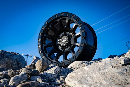 ICON - ICON Hulse 17 X 8.5 6 X 5.5 0mm Offset 4.75in BS Double Black - Demon Performance