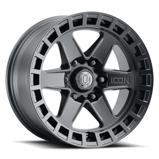 ICON - ICON Raider 17x8.5 6x5.5 0mm Offset 4.75in BS Satin Black Wheel - Demon Performance
