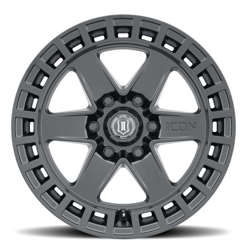 ICON - ICON Raider 17x8.5 6x5.5 0mm Offset 4.75in BS Satin Black Wheel - Demon Performance