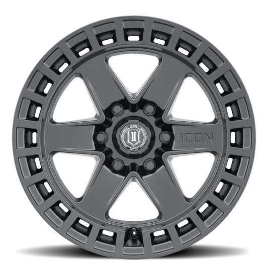 ICON - ICON Raider 17x8.5 6x5.5 0mm Offset 4.75in BS Satin Black Wheel - Demon Performance