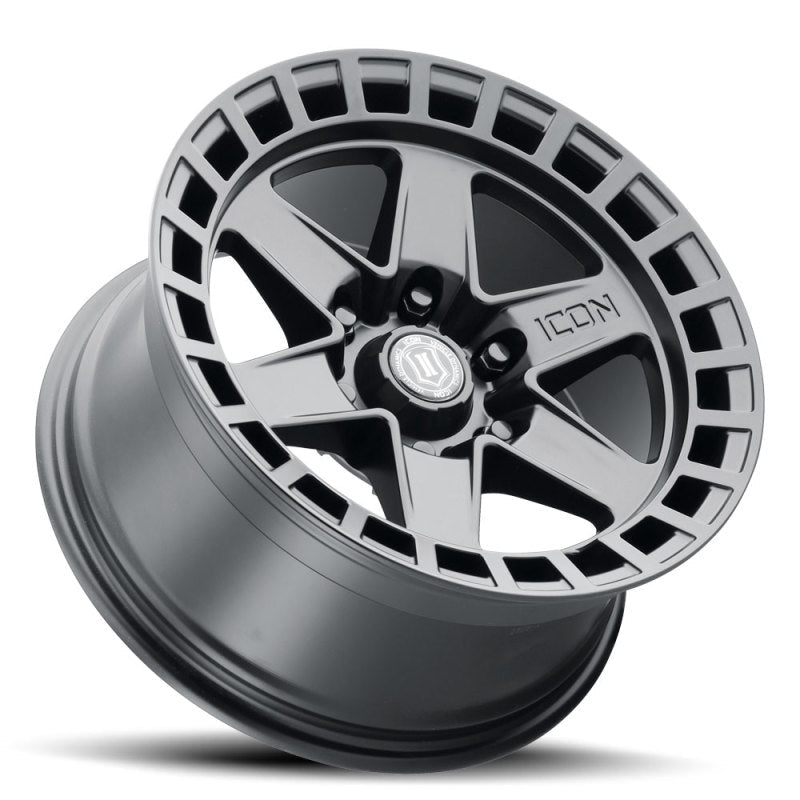 ICON - ICON Raider 17x8.5 6x5.5 0mm Offset 4.75in BS Satin Black Wheel - Demon Performance