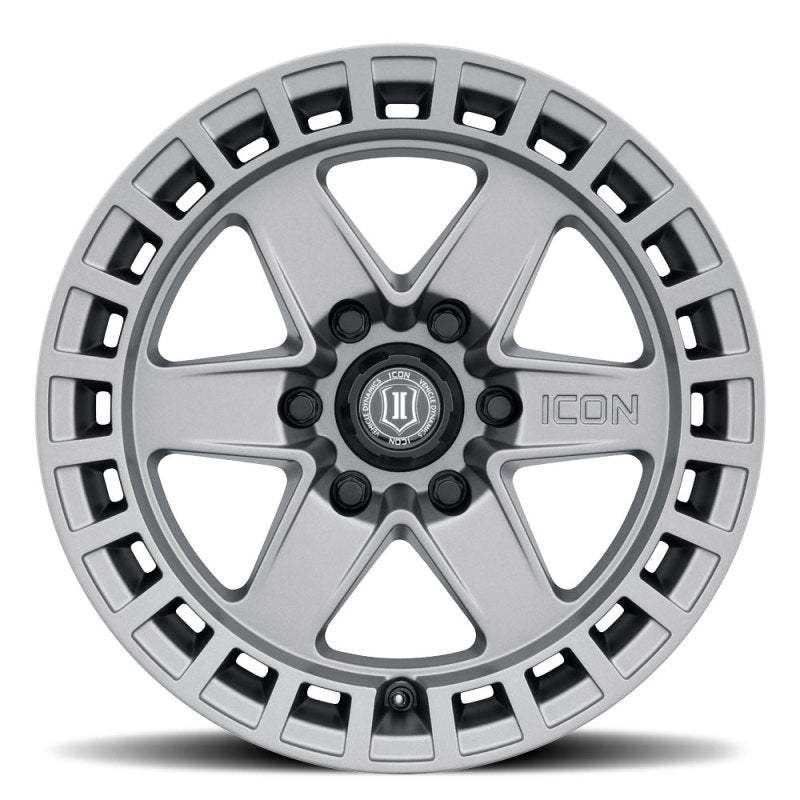 ICON - ICON Raider 17x8.5 6x5.5 0mm Offset 4.75in BS Titanium Wheel - Demon Performance