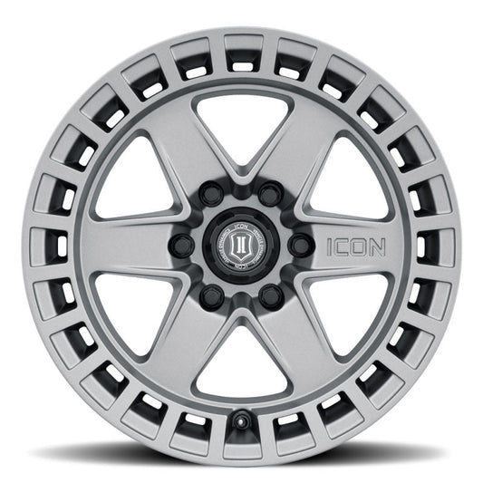 ICON - ICON Raider 17x8.5 6x5.5 0mm Offset 4.75in BS Titanium Wheel - Demon Performance
