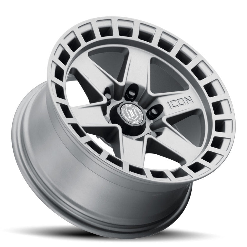 ICON - ICON Raider 17x8.5 6x5.5 0mm Offset 4.75in BS Titanium Wheel - Demon Performance