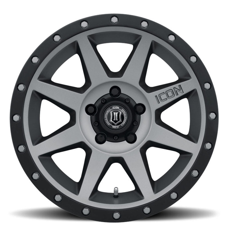 ICON - ICON Rebound 17x8.5 5x5.5 0mm Offset 4.75in BS 77.9mm Bore Titanium Wheel - Demon Performance