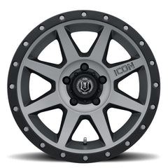 ICON - ICON Rebound 17x8.5 5x5.5 0mm Offset 4.75in BS 77.9mm Bore Titanium Wheel - Demon Performance