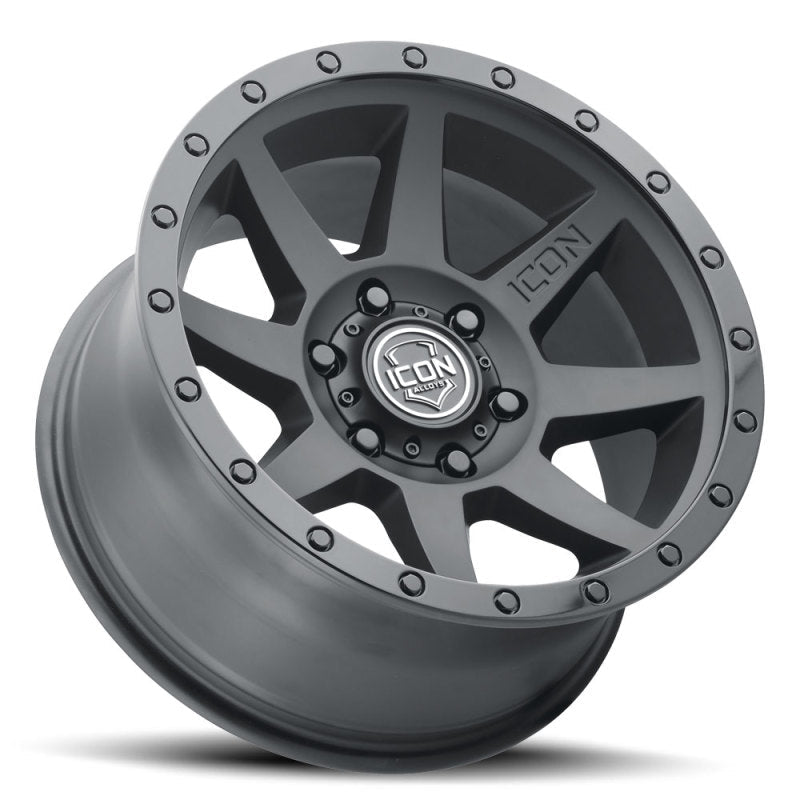 ICON - ICON Rebound 17x8.5 6x5.5 0mm Offset 4.75in BS 106.1mm Bore Double Black Wheel - Demon Performance