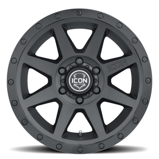 ICON - ICON Rebound 17x8.5 6x5.5 0mm Offset 4.75in BS 106.1mm Bore Double Black Wheel - Demon Performance