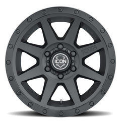 ICON - ICON Rebound 17x8.5 6x5.5 0mm Offset 4.75in BS 106.1mm Bore Double Black Wheel - Demon Performance