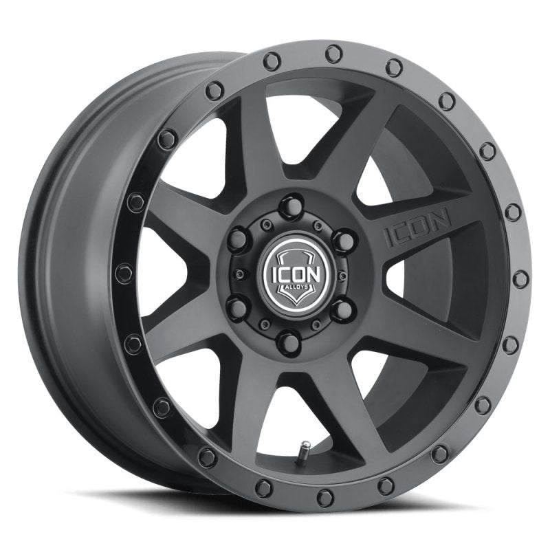 ICON - ICON Rebound 17x8.5 6x5.5 0mm Offset 4.75in BS 106.1mm Bore Double Black Wheel - Demon Performance
