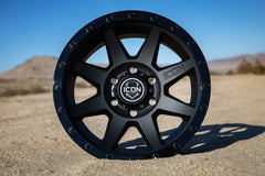 ICON - ICON Rebound 17x8.5 6x5.5 0mm Offset 4.75in BS 106.1mm Bore Double Black Wheel - Demon Performance