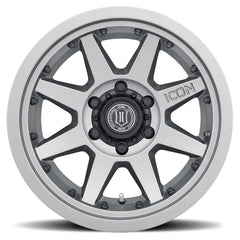 ICON - ICON Rebound Pro 17x8.5 5x5 -6mm Offset 4.5in BS 71.5mm Bore Titanium Wheel - Demon Performance