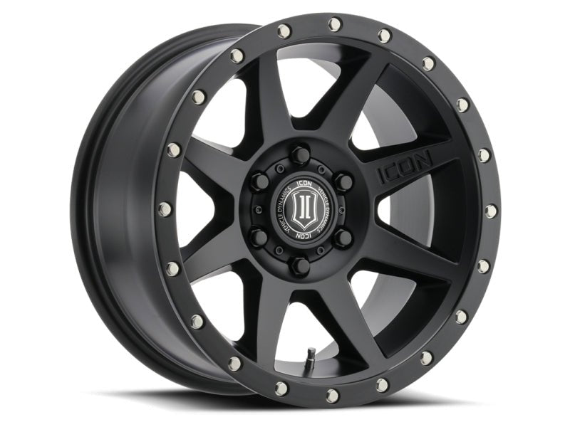 ICON - ICON Rebound Pro 17x8.5 6x5.5 0mm Offset 4.75in BS 106.1mm Bore Satin Black Wheel - Demon Performance
