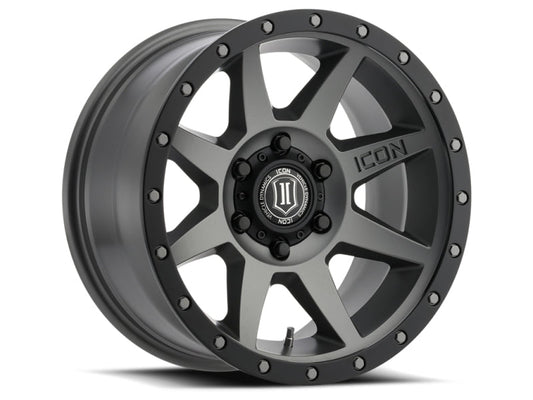ICON - ICON Rebound Pro 17x8.5 6x5.5 0mm Offset 4.75in BS 106.1mm Bore Titanium Wheel - Demon Performance