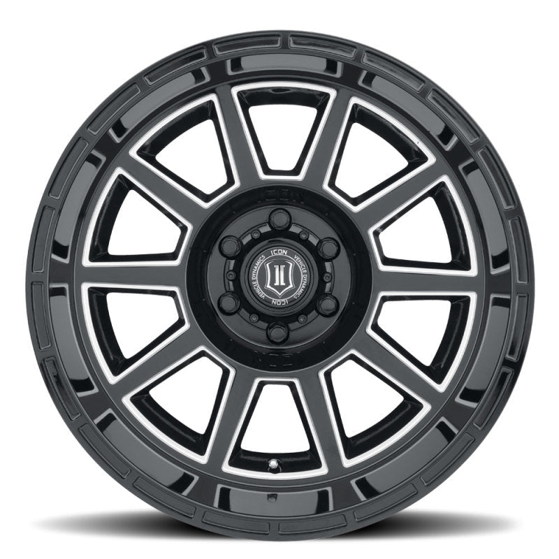 ICON - ICON Recoil 20x10 6x5.5 - 24mm Offset 4.5in BS Gloss Black Milled Spokes Wheel - Demon Performance