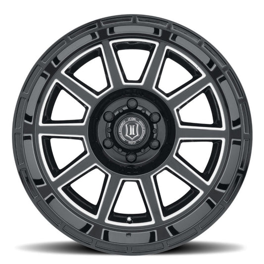 ICON - ICON Recoil 20x10 6x5.5 - 24mm Offset 4.5in BS Gloss Black Milled Spokes Wheel - Demon Performance