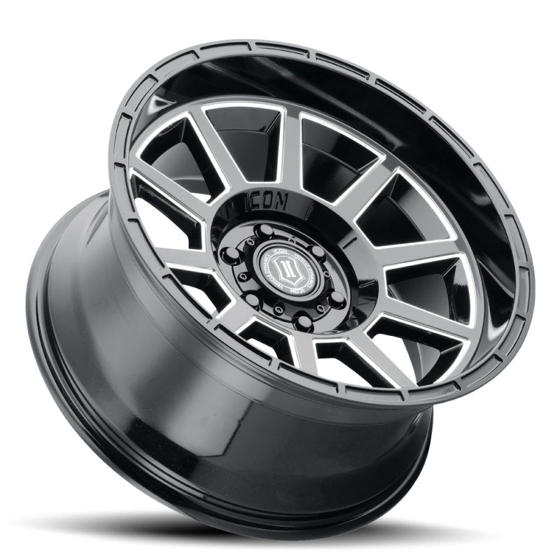 ICON - ICON Recoil 20x10 6x5.5 - 24mm Offset 4.5in BS Gloss Black Milled Spokes Wheel - Demon Performance