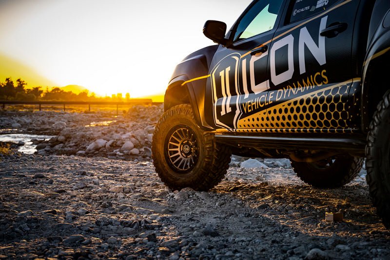 ICON - ICON Recon Pro 17x8.5 5x5 - 6mm Offset 4.5in BS 71.5mm Bore Charcoal Wheel - Demon Performance