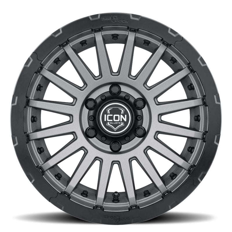 ICON - ICON Recon Pro 17x8.5 5x5 - 6mm Offset 4.5in BS 71.5mm Bore Charcoal Wheel - Demon Performance