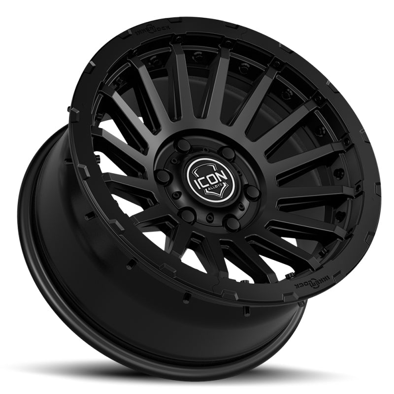 ICON - ICON Recon Pro 17x8.5 5x5 - 6mm Offset 4.5in BS 71.5mm Bore Satin Black Wheel - Demon Performance