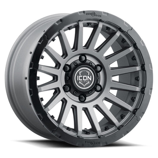 ICON - ICON Recon Pro 17x8.5 6x5.5 0mm Offset 4.75in BS 106.1mm Bore Charcoal Wheel - Demon Performance