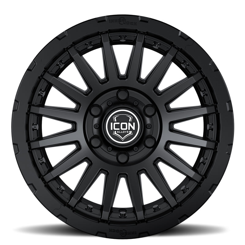 ICON - ICON Recon Pro 17x8.5 6x5.5 0mm Offset 4.75in BS 106.1mm Bore Satin Black Wheel - Demon Performance