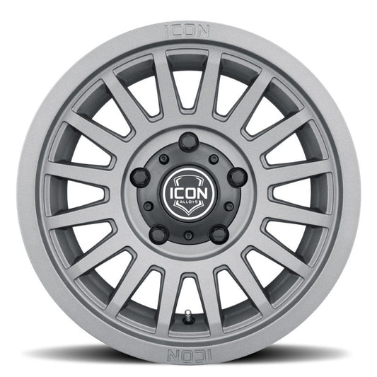 ICON - ICON Recon SLX 17x8.5 5x5 BP - 6mm Offset 4.5in BS 71.5mm Bore Charcoal Wheel - Demon Performance