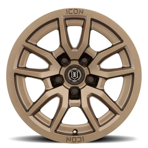ICON - ICON Vector 5 17x8.5 5x5 -6mm Offset 4.5in BS 71.5mm Bore Bronze Wheel - Demon Performance