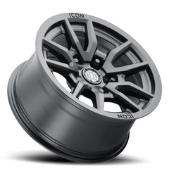 ICON - ICON Vector 5 17x8.5 5x5 -6mm Offset 4.5in BS 71.5mm Bore Satin Black Wheel - Demon Performance